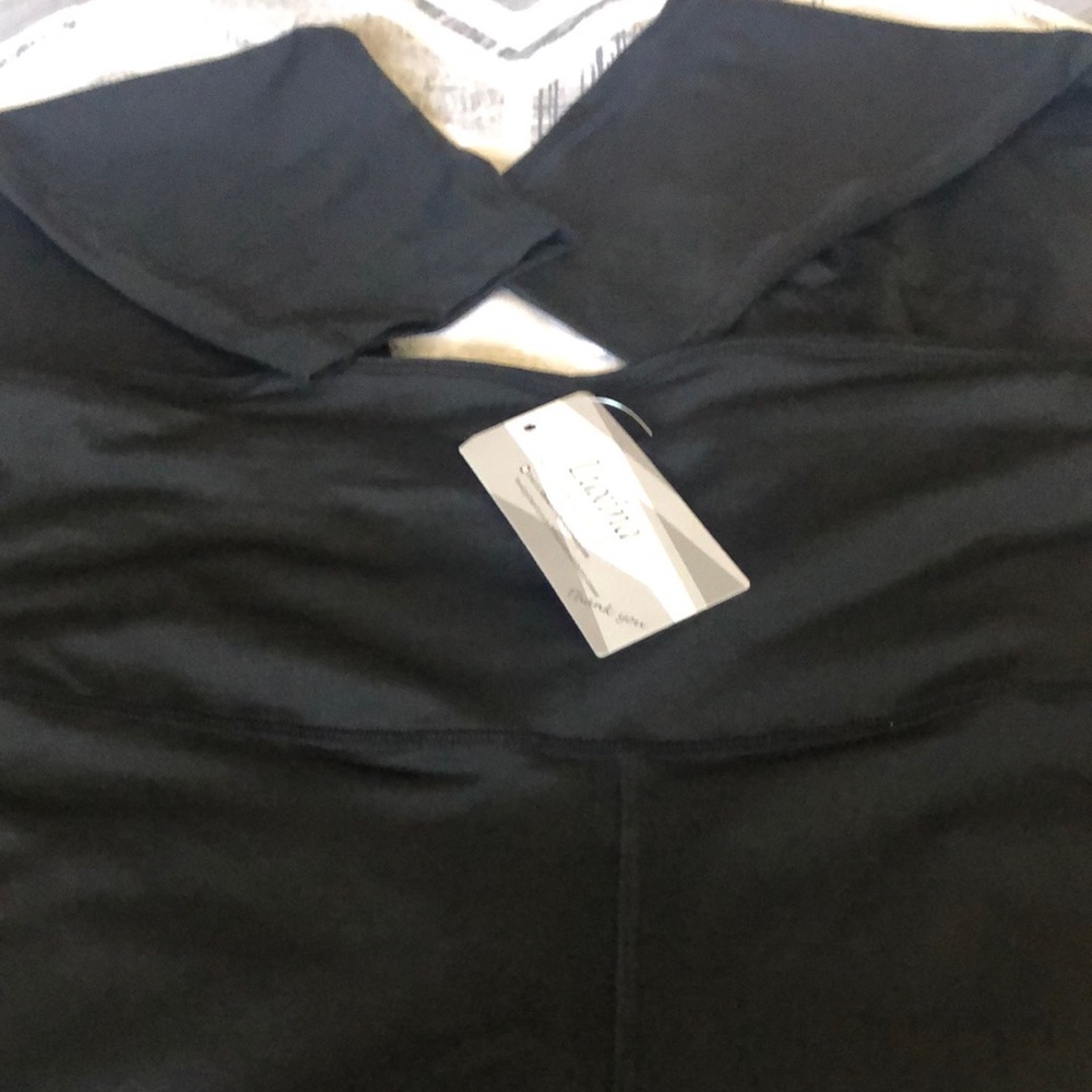Plus size black Spandex new pants